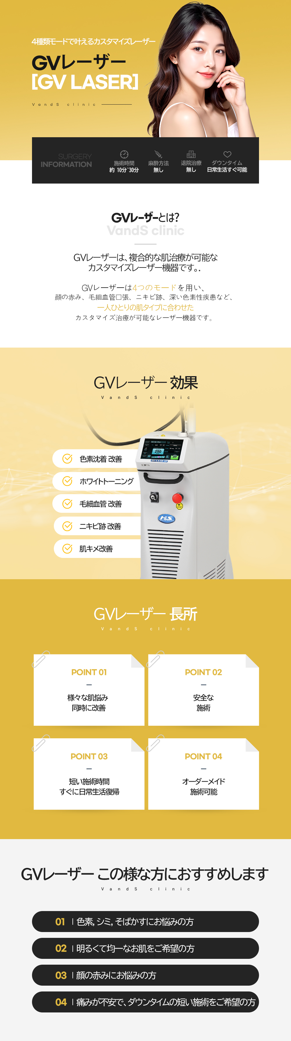 GVレーザー 施術案内画像1