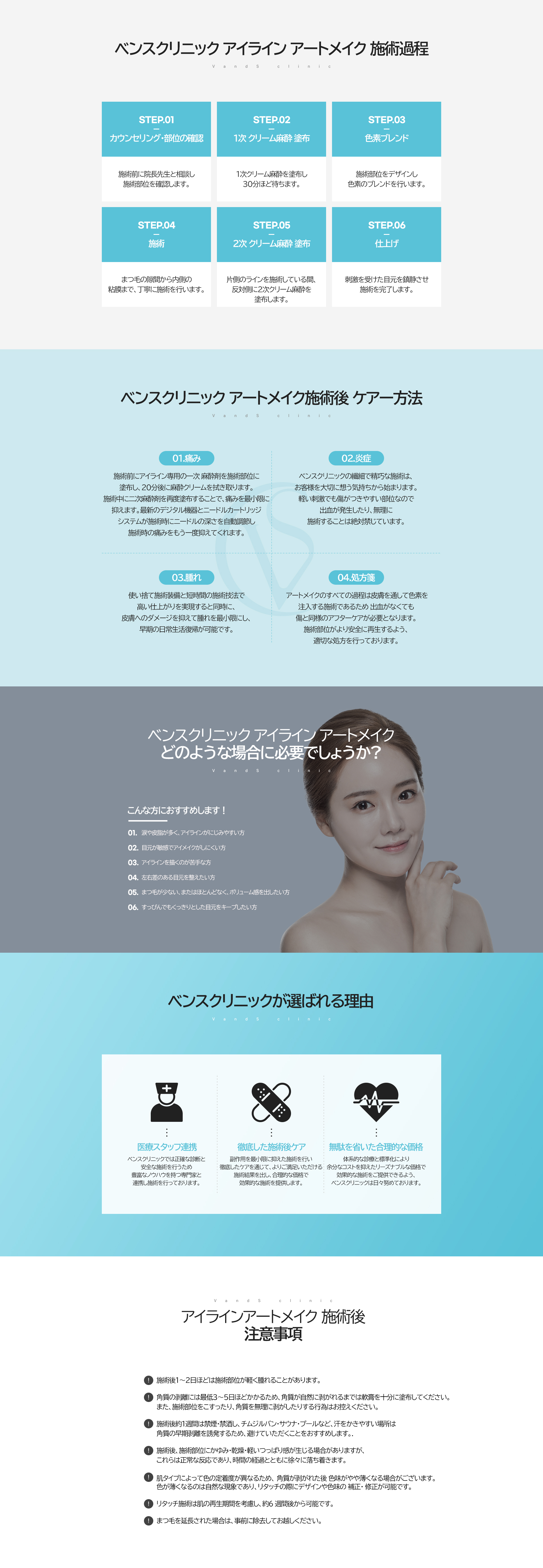 基本色素アイラインアート 施術案内画像2